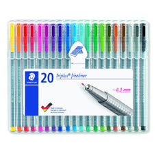 Triplus Fineliner Assorted Wallet of 20 ST334-SB20