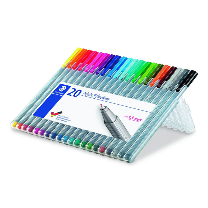 Triplus Fineliner Assorted Wallet of 20 ST334-SB20