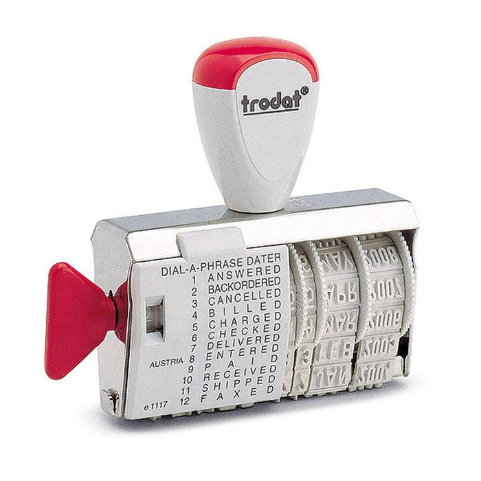 Trodat Classic Dater 1117/L Dial-A-Phrase CXT1117L