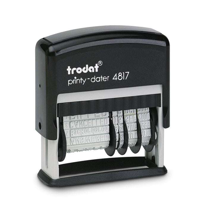 Trodat Printy 4817 Dial-A-Phrase Dater Rubber Stamp CXT4817
