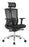 Truman High Back Office Chair, Headrest, Mesh Back, Black Adjustable FSTRUHBBKA