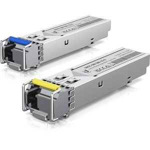 Ubiquiti 1 Gbps Bidirectional Single-Mode Optical Module - For Data Networking, Optical Network - 1 x LC Simplex 1000Base-BiDi Network - Optical Fiber - Single-mode - Gigabit Ethernet - 1000Base-BiDi - 1.25 Gbit/s - 3 km Maximum Distance IM5621218