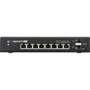Ubiquiti Managed PoE+ Gigabit Switch with SFP - 8 Ports - Manageable - Gigabit Ethernet - 10/100/1000Base-TX, 1000Base-X - 2 Layer Supported - Modular - 2 SFP Slots - Twisted Pair, Optical Fiber - Standalone, Desktop, Wall Mountable IM3418065