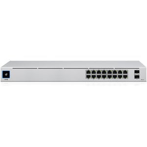 Ubiquiti UniFi 16-Port PoE Switch - 16 Ports - Manageable - 2 Layer Supported - Modular - 2 SFP Slots - Twisted Pair, Optical Fiber - 1U High - Rack-mountable, Desktop IM4791278