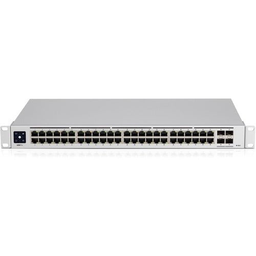 Ubiquiti UniFi Pro 48-Port Switch - 48 Ports - Manageable - 3 Layer Supported - Modular - 60 W Power Consumption - Optical Fiber, Twisted Pair - 1U High - Rack-mountable IM4962353