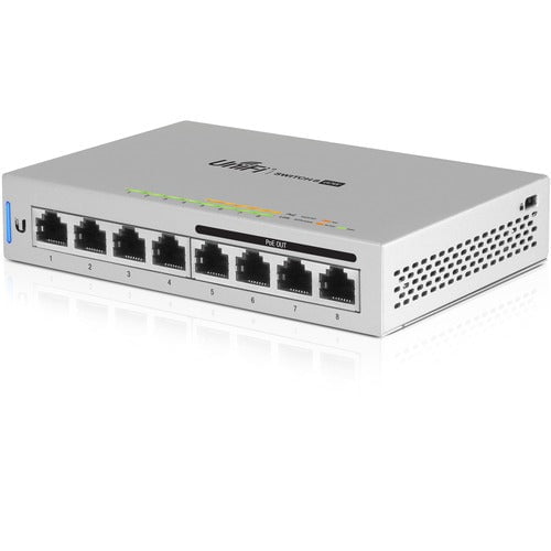 Ubiquiti UniFi US-8-60W Ethernet Switch - 8 Ports - Manageable - Gigabit Ethernet - 10/100/1000Base-T - Twisted Pair - Desktop IM3649708