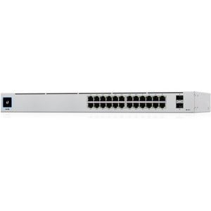 Ubiquiti USW-24-POE Ethernet Switch - 24 Ports - Manageable - 2 Layer Supported - Modular - 2 SFP Slots - Optical Fiber, Twisted Pair - 1U High - Rack-mountable, Desktop IM4791279