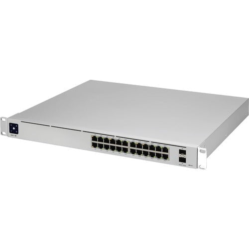 Ubiquiti USW-Pro-24 Ethernet Switch - 24 Ports - Manageable - 3 Layer Supported - Modular - Optical Fiber, Twisted Pair - Rack-mountable IM4882343