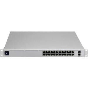 Ubiquiti USW-Pro-24 Ethernet Switch - 24 Ports - Manageable - 3 Layer Supported - Modular - Optical Fiber, Twisted Pair - Rack-mountable IM4882343