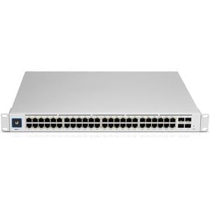 Ubiquiti USW-Pro-48-PoE Layer 3 Switch - 48 Ports - Manageable - 3 Layer Supported - Modular - 60 W Power Consumption - 600 W PoE Budget - Optical Fiber, Twisted Pair - PoE Ports - 1U High - Rack-mountable IM4791282