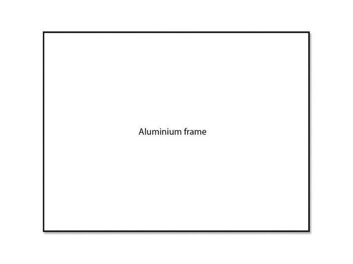 Ultra-Thin Frame Porcelain Whiteboard 1204 x 1200mm - Magnetic Aluminium BVDSUT1212-A