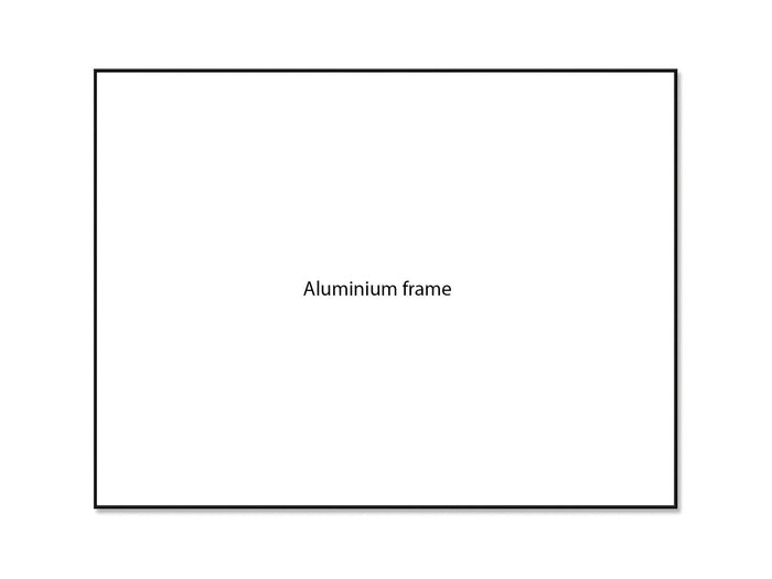 Ultra-Thin Frame Porcelain Whiteboard 600 x 900mm - Magnetic Aluminium BVDSUT0609-A