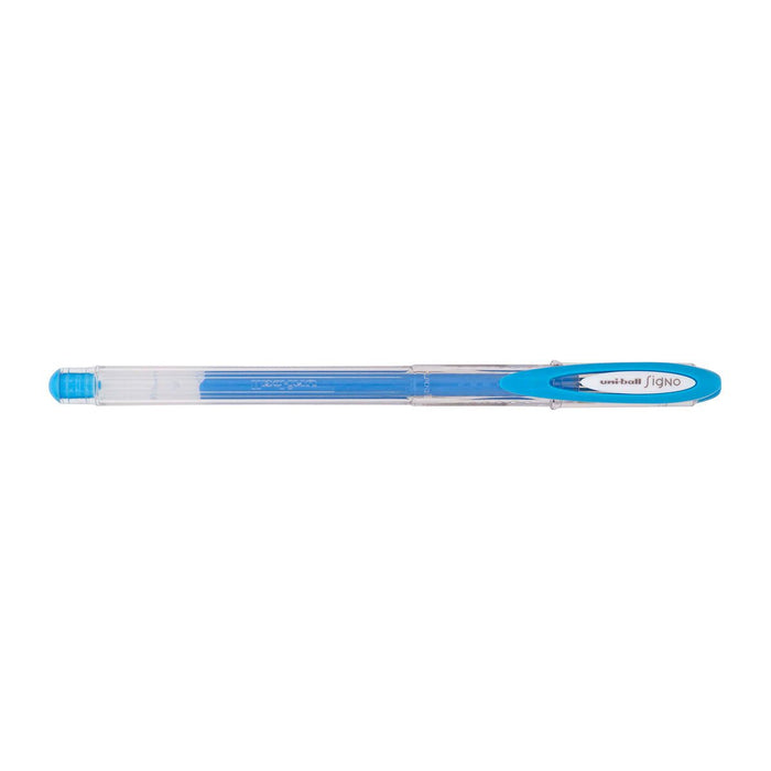 Uni-ball Signo Gel Pen, Fine 0.7mm Capped Light Blue UM-120 CX250373