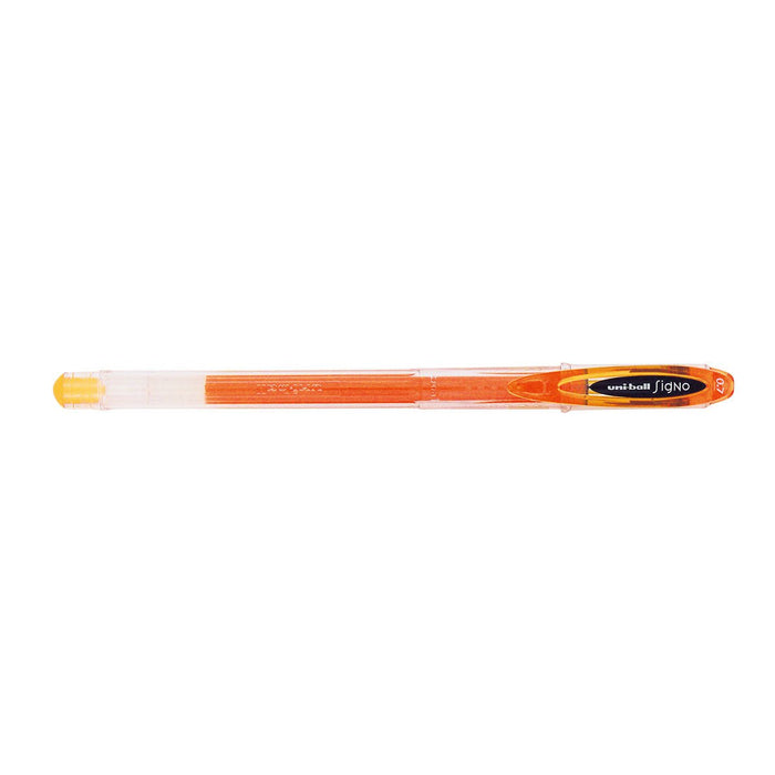 Uni-ball Signo Gel Pen, Fine 0.7mm Capped Orange UM-120 CX250380