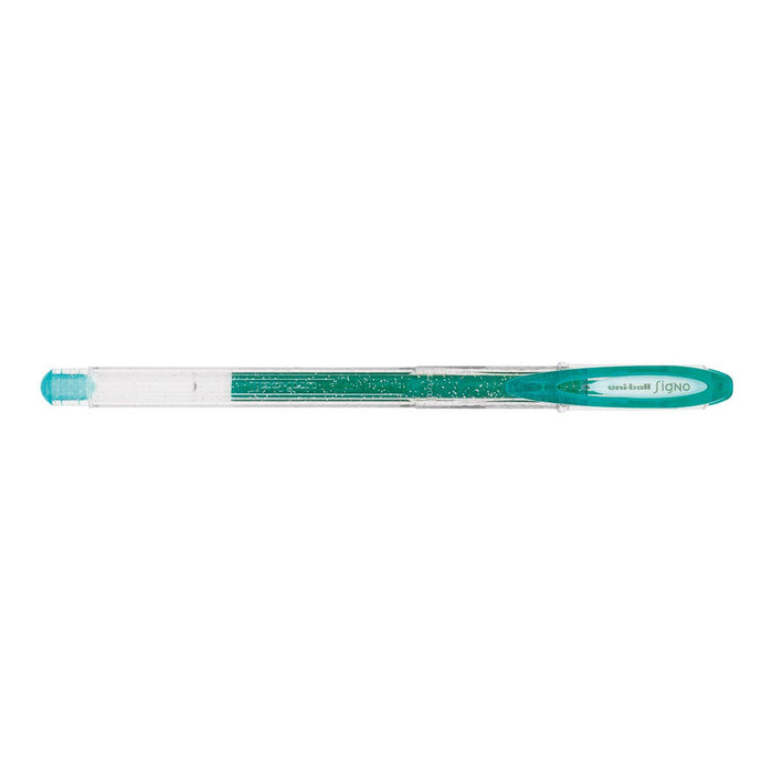 Uni-Ball Signo Gel Pen, Sparkling 0.7mm Capped Green UM-122 CX250384