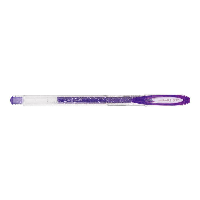 Uni-Ball Signo Gel Pen, Sparkling 0.7mm Capped Violet UM-127 CX250389