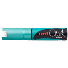 Uni Chalk Marker 8.0mm Chisel Tip Metallic Green PWE-8K CX249294