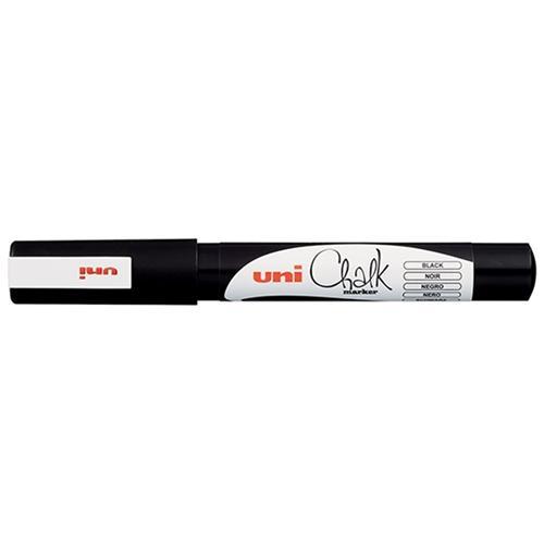 Uni Chalk Marker Black Bullet Tip (PWE-3MS) CX249104