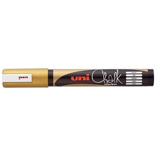 Uni Chalk Marker Gold Medium Tip (PWE-5M) CX249782
