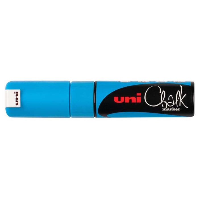 Uni Chalk Marker Light Blue Chisel Tip (PWE-8K) CX249079