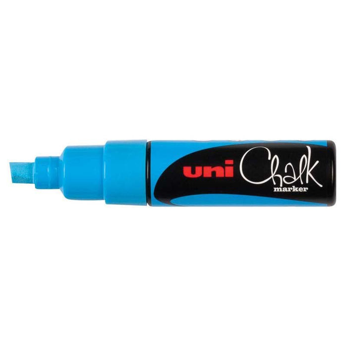Uni Chalk Marker Light Blue Chisel Tip (PWE-8K) CX249079