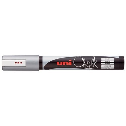 Uni Chalk Marker Silver Medium Tip (PWE-5M) CX249783