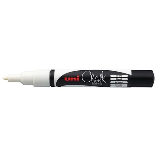 Uni Chalk Marker White Bullet Tip (PWE-3MS) CX249103