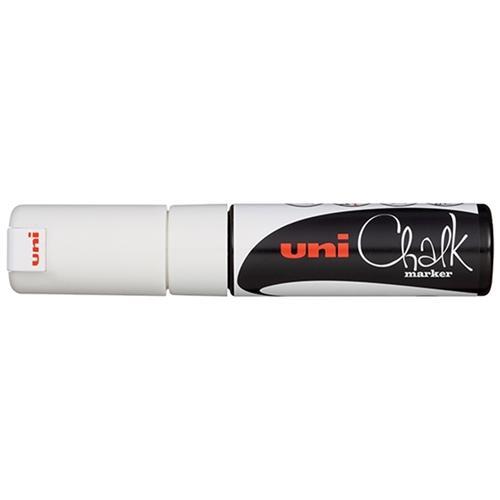 Uni Chalk Marker White Chisel Tip (PWE-8K) CX249076