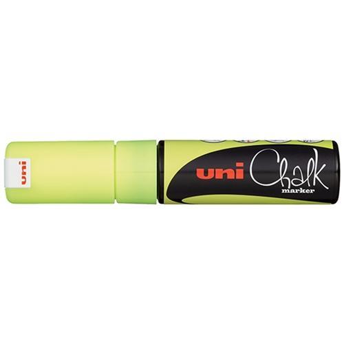 Uni Chalk Marker Yellow Chisel Tip (PWE-8K) CX249077