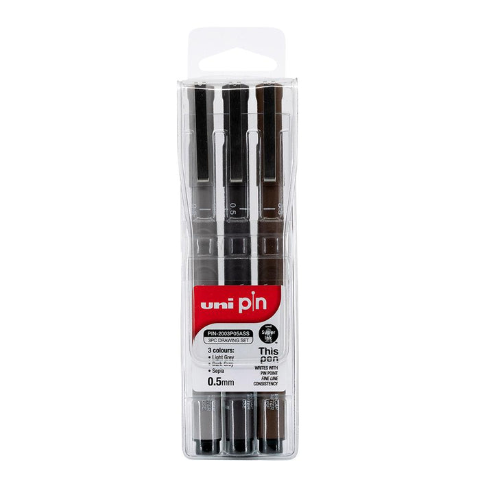 Uni Drawing System Pen Nib Sizes - 1, 2, 3, 5, 8mm Black | Drawing ...
