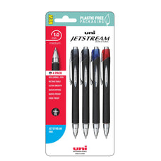Uni Jetstream 1.0mm Medium Retractable Assorted Hangsell Pk4 CX250341
