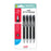 Uni Jetstream 1.0mm Medium Retractable Black Hangsell Pk4 CX250342