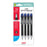 Uni Jetstream 1.0mm Medium Retractable Blue Hangsell Pk4 CX250343