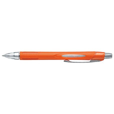 Uni Jetstream Rollerball Pen, 0.7mm Retractable Black Ink Orange Barrel SXN250-07 CX250082