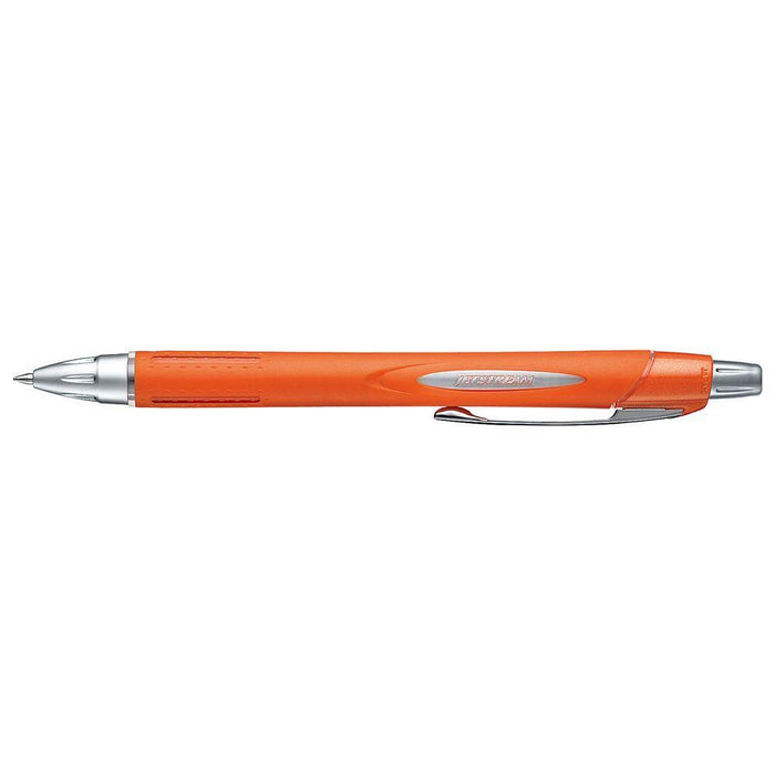 Uni Jetstream Rollerball Pen, 0.7mm Retractable Black Ink Orange Barrel SXN250-07 CX250082