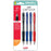 Uni Laknock 0.7mm Fine Retractable Assorted Hangsell Pk4 CX250332