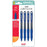 Uni Laknock 1.0mm Medium Retractable Blue Hangsell Pk4 CX250337