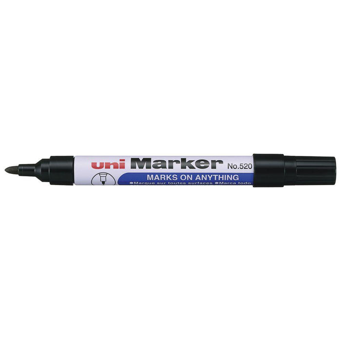 Uni Permanent Bullet Tip Marker Black 520 CX249964