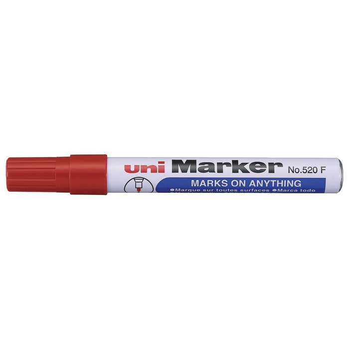 Uni Permanent Bullet Tip Marker Red 520 CX249966