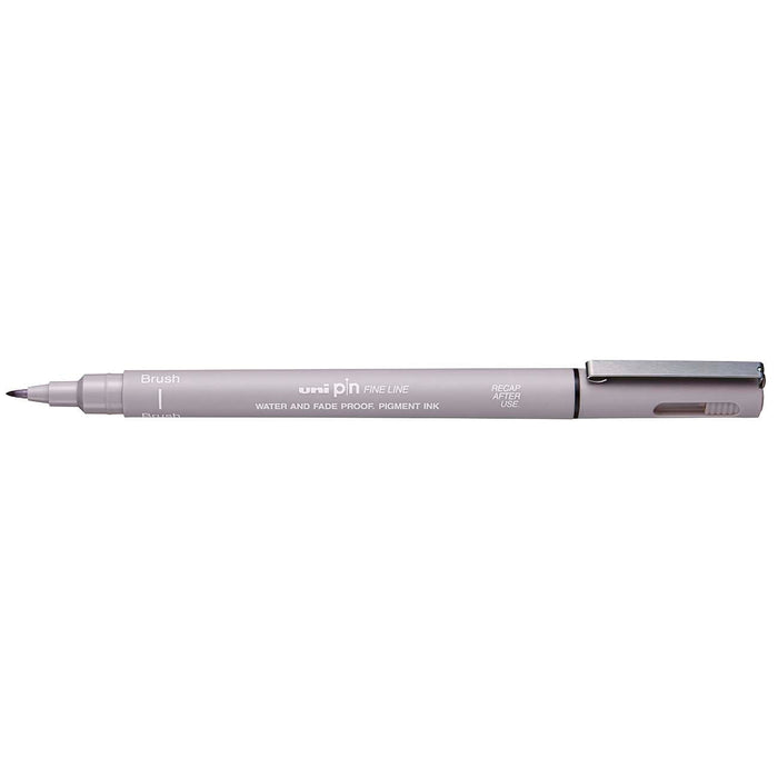 Uni Pin Fineline Permanent Brush Tip Light Grey CX249703