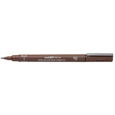 Uni Pin Fineline Permanent Brush Tip Sepia CX249711