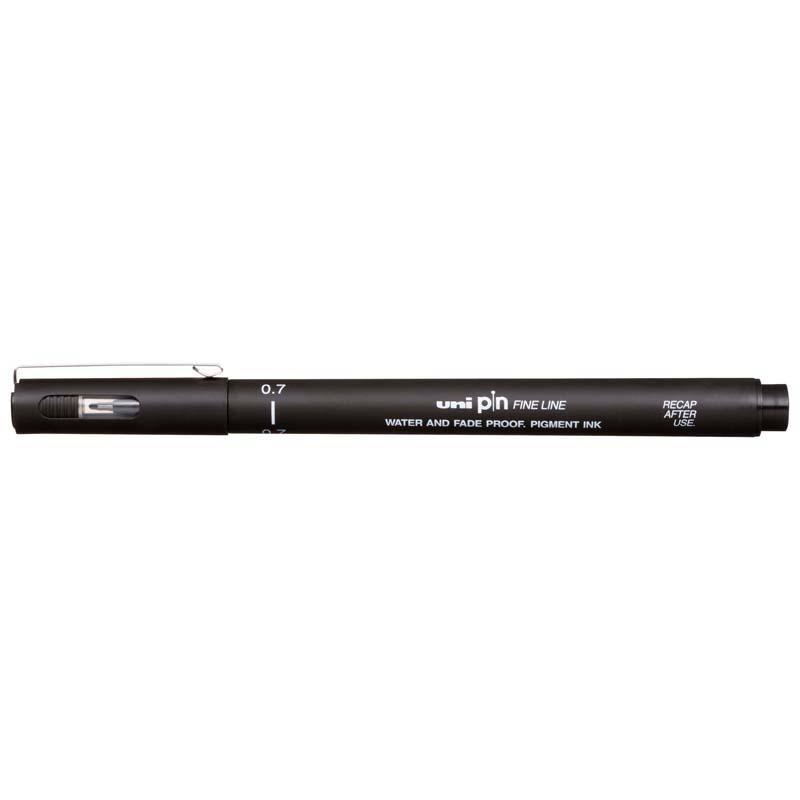 Uni Pin Fineline Permanent Marker, 0.7mm Black 07-200 | Permanent ...