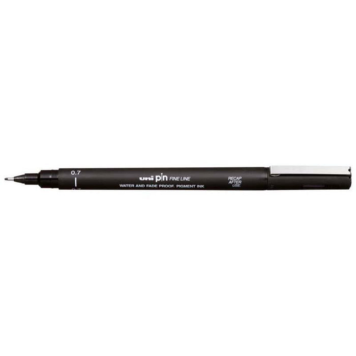 Uni Pin Fineline Permanent Marker, 0.7mm Black 07-200 CX250095