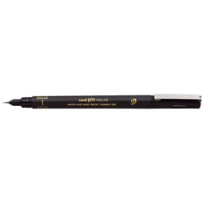 Uni Pin Fineline Permanent Ultra Fine Brush Tip Black CX249800