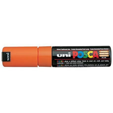Uni Posca 8.0mm Chisel Tip Paint Marker PC-8K - Orange CX249728