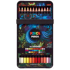 Uni Posca Colour Pencils, Assorted Colours, Set of 36 Pencils, KPE200 36C CX249013
