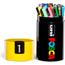 Uni Posca Marker PC-5M 20 Piece Tin Set, 1.8-2.5mm, Assorted Colours CX1002652