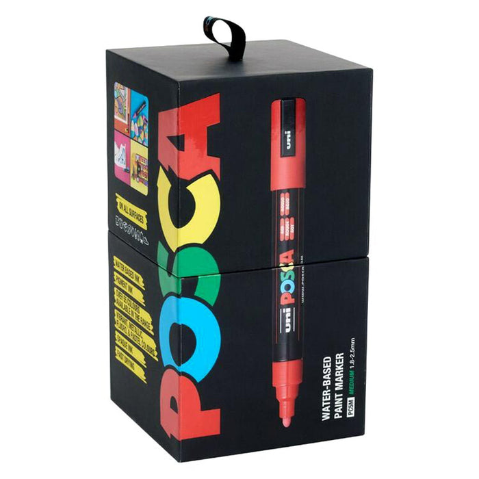 Uni Posca Marker PC-5M 20 Piece Tin Set, 1.8-2.5mm, Assorted Colours CX1002652