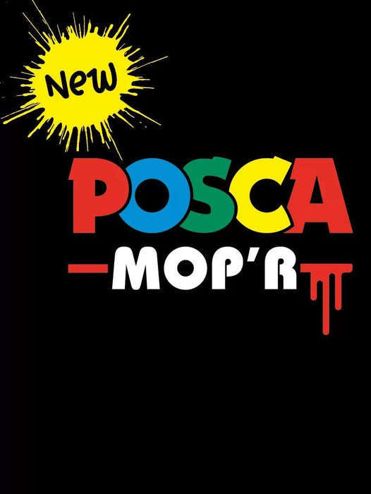 Uni Posca MOP'R Paint Marker Set, PCM-22, 8 Assorted Colours Pack, PCM228C, 3.0mm-19.0mm CX250318