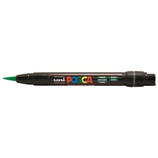 Uni Posca Paint Marker, Brush Tip, PCF-350, Green, 0.1-1.0mm CX250010